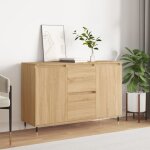 Buffet, meuble de rangement, bahut pour salon, salle  manger, cuisine chne sonoma 104x35x70 cm bois ...