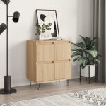 Buffet, meuble de rangement, bahut pour salon, salle  manger, cuisine chne sonoma 60x35x70 cm bois ...