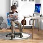 Design in - chaise de bureau pivotante enfants avec hauteur réglable 77 - 89cm siège à roulettes avec ... Design in - chaise de bureau pivotante enfants avec hauteur réglable 77 - 89cm siège à roulettes avec ...