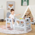 Design in - chaise haute bb convertible dossier 3 niveaux roues universelles amovibles plateau rglable ...