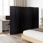 Design in - cloison de séparation paravent séparateur pliable noir 165x250 cm bambou cvw90524 Design in - cloison de séparation paravent séparateur pliable noir 165x250 cm bambou cvw90524