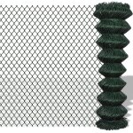Design in - cl�ture � mailles losang�es acier 1, 5x25 m vert cfw84874