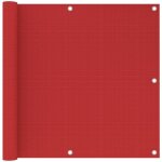 Bonnevie - cran de balcon, brise - vue uv protection rouge 90x500 cm pehd - 72168 Bonnevie - cran de balcon, brise - vue uv protection rouge 90x500 cm pehd - 72168