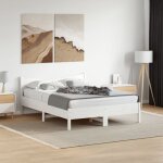 Design in - lit double, lit adulte, cadre de lit blanc 135x190 cm bois de pin massif cfw764195 cfw797010 ...