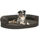 Design in - matelas de lit ergonomique pour chien 75x53 cm aspect de lin cfw336317 Design in - matelas de lit ergonomique pour chien 75x53 cm aspect de lin cfw336317