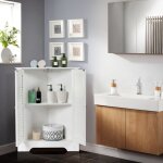 Design in - meuble d'angle 2 portes Étagère réglable rangement autoportant blanc cw86997 Design in - meuble d'angle 2 portes Étagère réglable rangement autoportant blanc cw86997