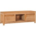 Design in - meuble tv, banc tv moderne, meuble de rangement 100x30x35 cm bois de teck massif cfw373003 ...