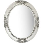 Design in - miroir mural, miroir d�co style baroque 50x60 cm argent� cfw26487