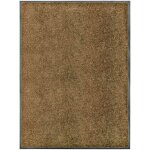 Design in - paillasson, tapis d'entr�e, tapis de porte int�rieur et ext�rieur lavable marron 90x120 cm ...