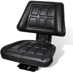 Design in - sige de tracteur avec dossier noir cfw84106