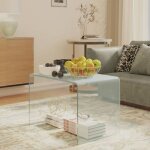 Design in - table d'appoint, bout de canapé, table basse 40x40x60 cm verre trempé cfw92883 Design in - table d'appoint, bout de canapé, table basse 40x40x60 cm verre trempé cfw92883