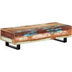 Design in - table basse, table d'appoint, table de salon 120x50x30 cm bois de rcupration solide et ...