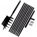 Tari�re de sol avec manche 200 mm et tube d'extension 9 m acier cfw40603