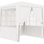 Design in - tente de r�ception, barnum avec parois lat�rales 2x2 m blanc 90 g / m� cfw25493