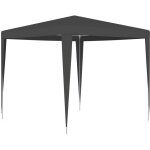 Tente de réception / tonnelle barnum professionnelle 2, 5x2, 5 m anthracite 90 g / m² - 43712 Tente de réception / tonnelle barnum professionnelle 2, 5x2, 5 m anthracite 90 g / m² - 43712