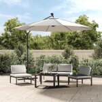 Toile de rechange parasol, tissu de remplacement pour parasol déporté blanc sable 300 cm - 93137 Toile de rechange parasol, tissu de remplacement pour parasol déporté blanc sable 300 cm - 93137