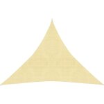 Design in - voile d'ombrage, toile d'ombrage, voile de parasol 160 g / m� beige 3x3x3 m pehd cfw31615 ...