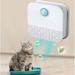 D�sodorisant intelligent pour liti�re, purificateur d'air rechargeable pour toilettes pour animaux, mod�le ...