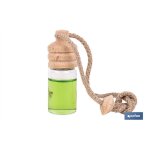 D�sodorisant pour voiture au parfum de th� vert et de citron vert, 6 ml, avec bouchon diffuseur en bois. ...