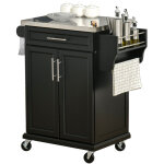 Dessert cuisine desserte � roulettes �lot central cuisine avec plateau en acier inox, �tag�re r�glable, ...