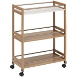 Desserte 3 niveaux come l30cm bois et effet marbre - 5five