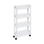 5five simply smart - desserte de cuisine extensible 'resserre' 78cm blanc