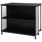 Sweeek - desserte de cuisine noire extensible alexis, rangements, table de bar, îlot de cuisine, 110 ... Sweeek - desserte de cuisine noire extensible alexis, rangements, table de bar, îlot de cuisine, 110 ...