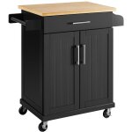 Desserte cuisine  roulettes avec 1 tiroir / armoire avec etagre rglable / porte serviette / meuble ...