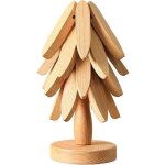 Dessous de plat en bois rustique, tapis polyvalent pour th�i�res, bols, isolation �cologique, usage cuisine ...