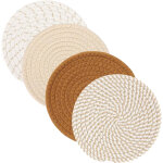 Dessous de plat pour plats chauds, 4 dessous de plat r�sistants � la chaleur, tapis de protection pour ...