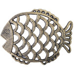 Dessous de plat d�coratif vintage en fonte, robuste, support pour plats chauds, tapis de table isolant ...