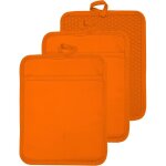 Dessous - de - plat isolant 18x23cm avec poche, en coton r�sistant � la chaleur, pour four et cuisson, ...