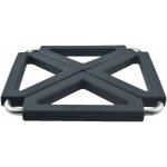 Fei yu - dessous de plat pliable, rglable et extensible en mtal et silicne, noir , taille unique