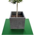 Tapis de jardinière dessous de pot de fleur majesty, rond 60 cm, vert Tapis de jardinière dessous de pot de fleur majesty, rond 60 cm, vert