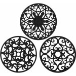 Fei yu - dessous de plats en silicne, anti - dirty multi - usages en forme de fleurs isoles souples ...