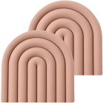 Dessous de plat en silicone pour casseroles et po�les chaudes, dessous de plat �l�gants et color�s r�sistants ...