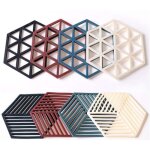 Yzmrbdqc - dessous de plat en silicone et coussins chauffants 8 pices 5, 63 4, 92 po hexagone rsistant ...