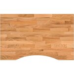 Vidaxl - dessus de bureau marron clair bois ch�ne massif rectangulaire