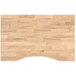 Vidaxl - dessus de bureau non trait bois massif de chne rectangulaire