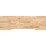 Dessus de bureau non trait bois massif de chne rectangulaire vidaxl