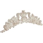 Au - dessus de la porte dcoration frise en bois etagre dcoration murale en bois finition blanc antique ...