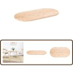 Dessus de table 100x50x2, 5 cm bois de pin massif ovale - dessus de table - plateau de table - bois de ...