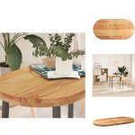 Dessus de table 100x50x4 cm bois de ch�ne massif ovale - dessus de table - plateau de table - plateau ...