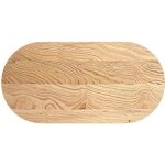 Dessus de table 100x50x4 cm bois de ch�ne massif ovale vidaxl