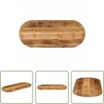 Dessus de table 110x50x3, 8cm ovale bois massif de manguier brut - dessus de table - plateau de table ... Dessus de table 110x50x3, 8cm ovale bois massif de manguier brut - dessus de table - plateau de table ...