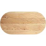 Dessus de table 120x60x2 cm bois de ch�ne massif ovale vidaxl