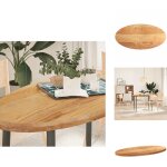 Dessus de table 120x60x4 cm bois de ch�ne massif ovale - dessus de table - plateau de table - plateau ...