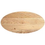 Dessus de table 120x60x4 cm bois de ch�ne massif ovale vidaxl
