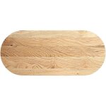 Dessus de table 140x60x2 cm bois de ch�ne massif ovale vidaxl