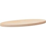 Dessus de table 60x30x2, 5 cm bois de pin massif ovale vidaxl